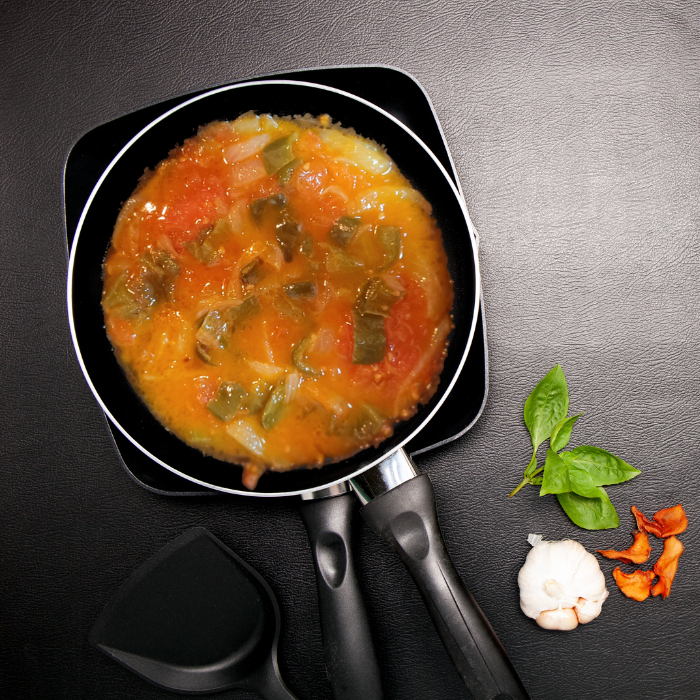 Sopa caldo por encima